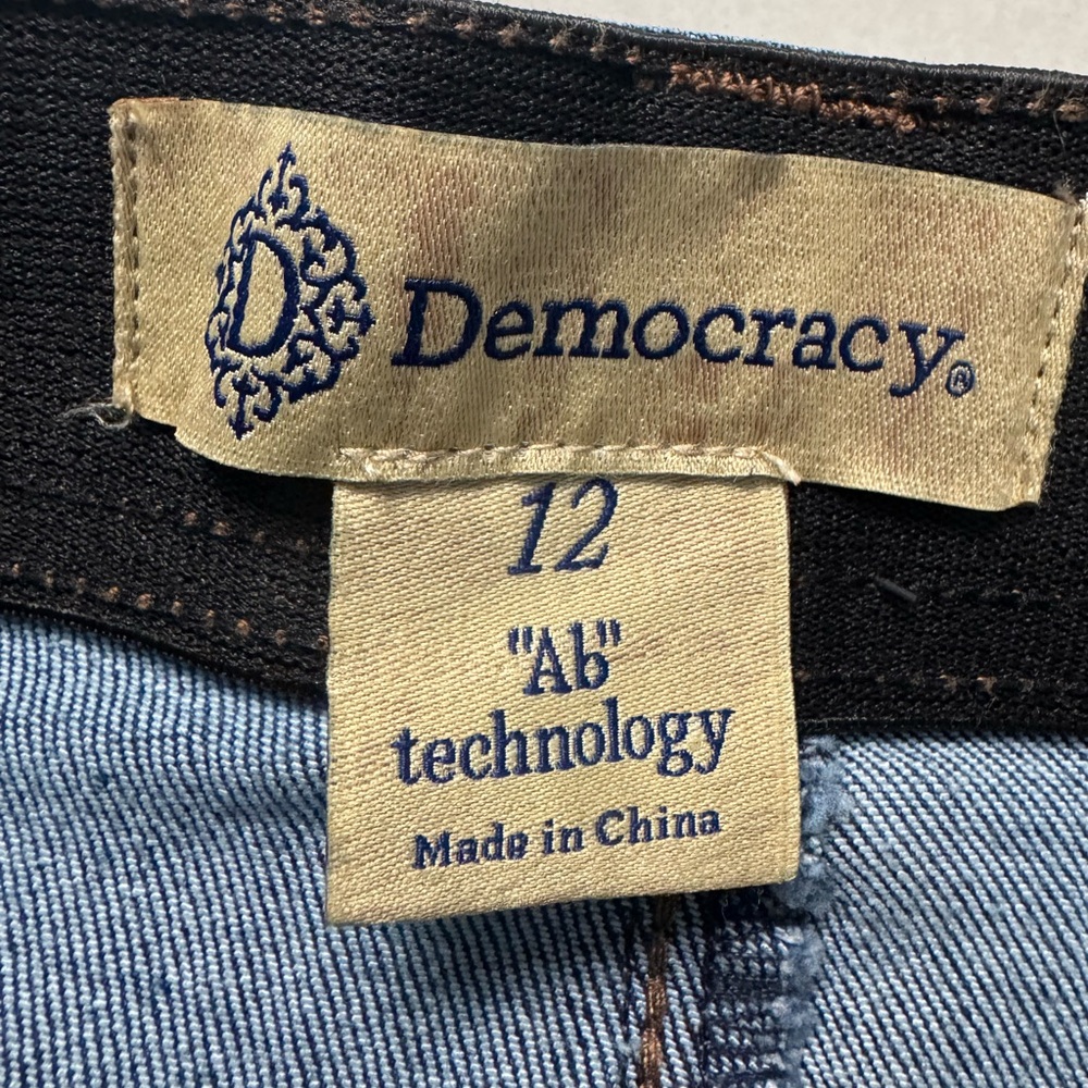 Women’s Democracy Barrel Leg Jeans in Deep Blue Size 12 - Picture 3 of 4